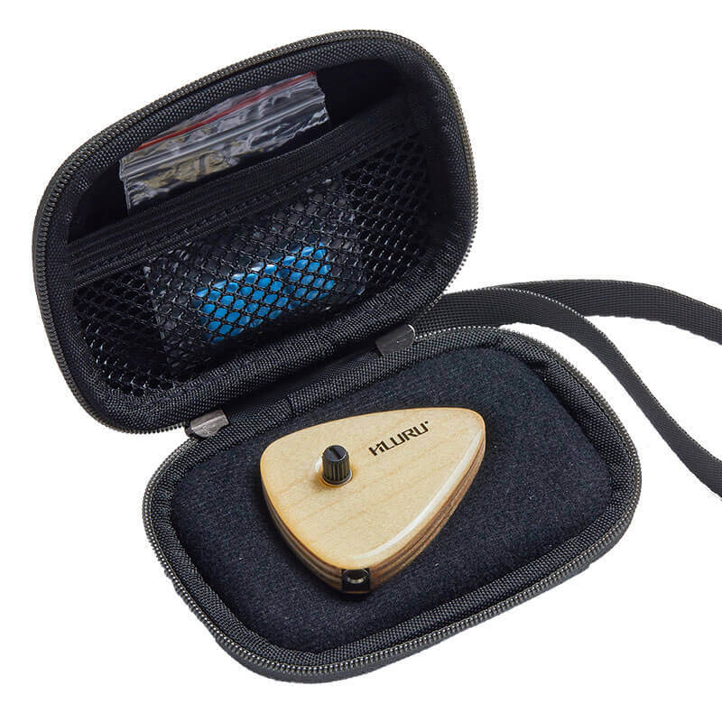 HLURU Pickup Allows for Power Adjustment, Applied to Handpans, Steels Tongue Drums, Kalimba Thumb Pianos, Lyre Harps, Cajon Drums, Pianos, Guitars, Ukuleles, African Drums, Violins both Large and Small, and Other Resonating Box Sounding Instruments