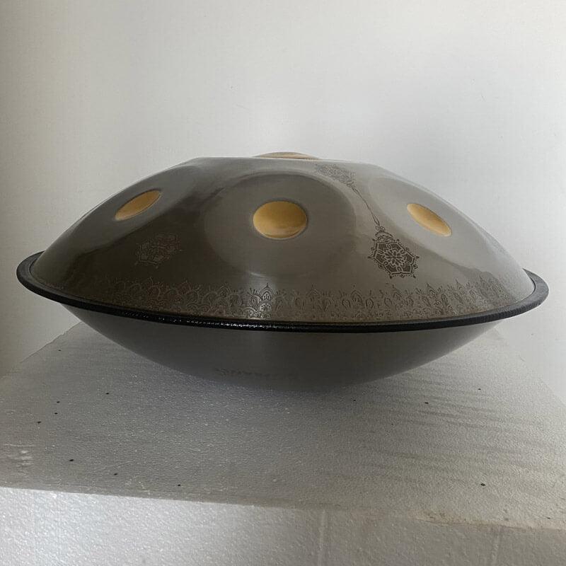 MiSoundofNature mandala handpan Pygmy F3 personnalisé fait à la main 22 pouces 10 + 2 notes DC STL hang instrument