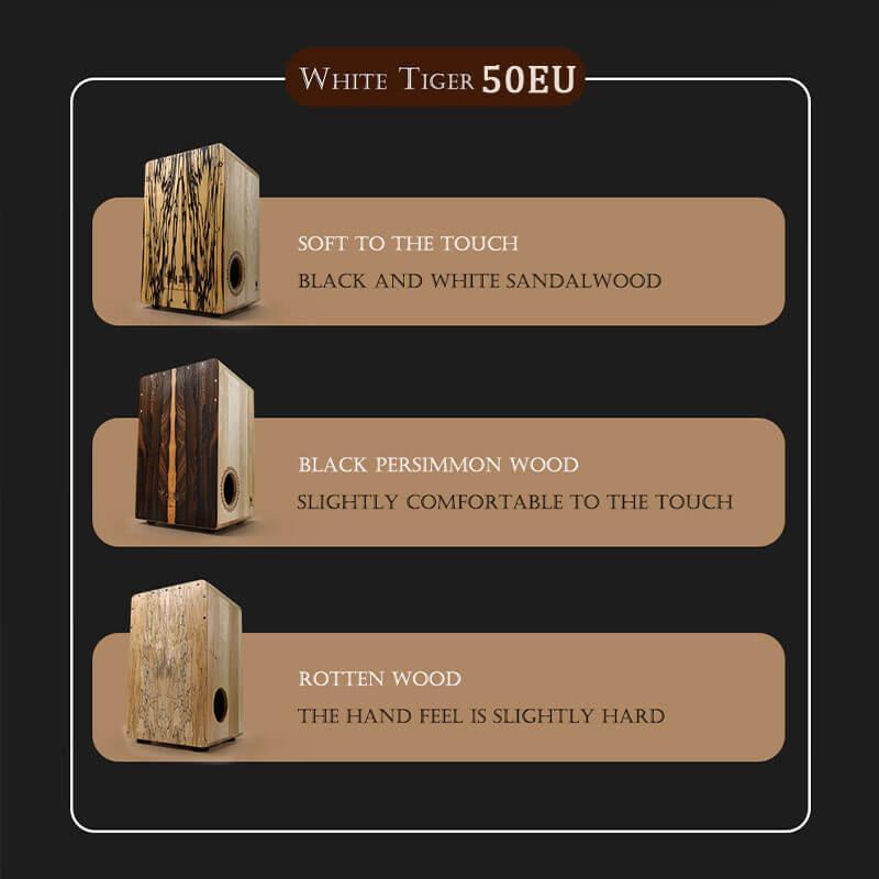 Hluru ソリッドウッド ビッグカホンドラム 調節可能なスネア付き ダブルベース カホン 打楽器