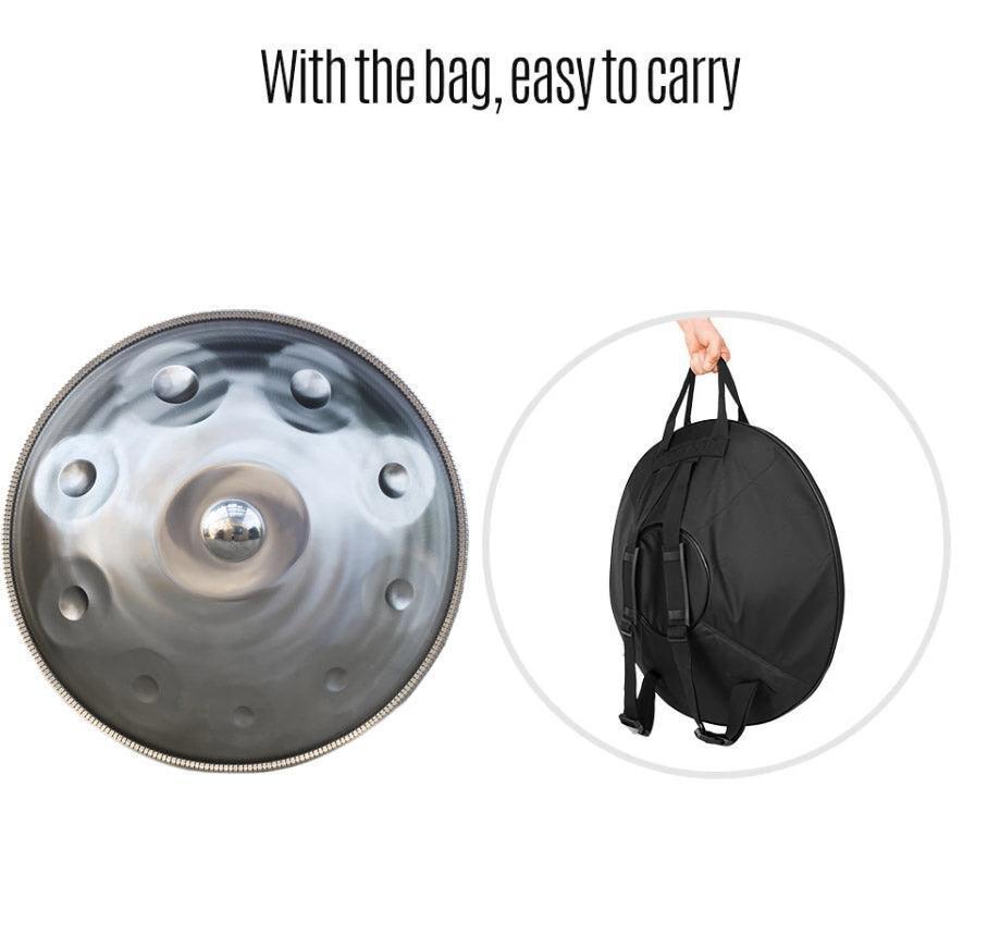 Mountain Rain personnalisé handpan Akepygnox 22 pouces en acier inoxydable fait à la main hang instrument