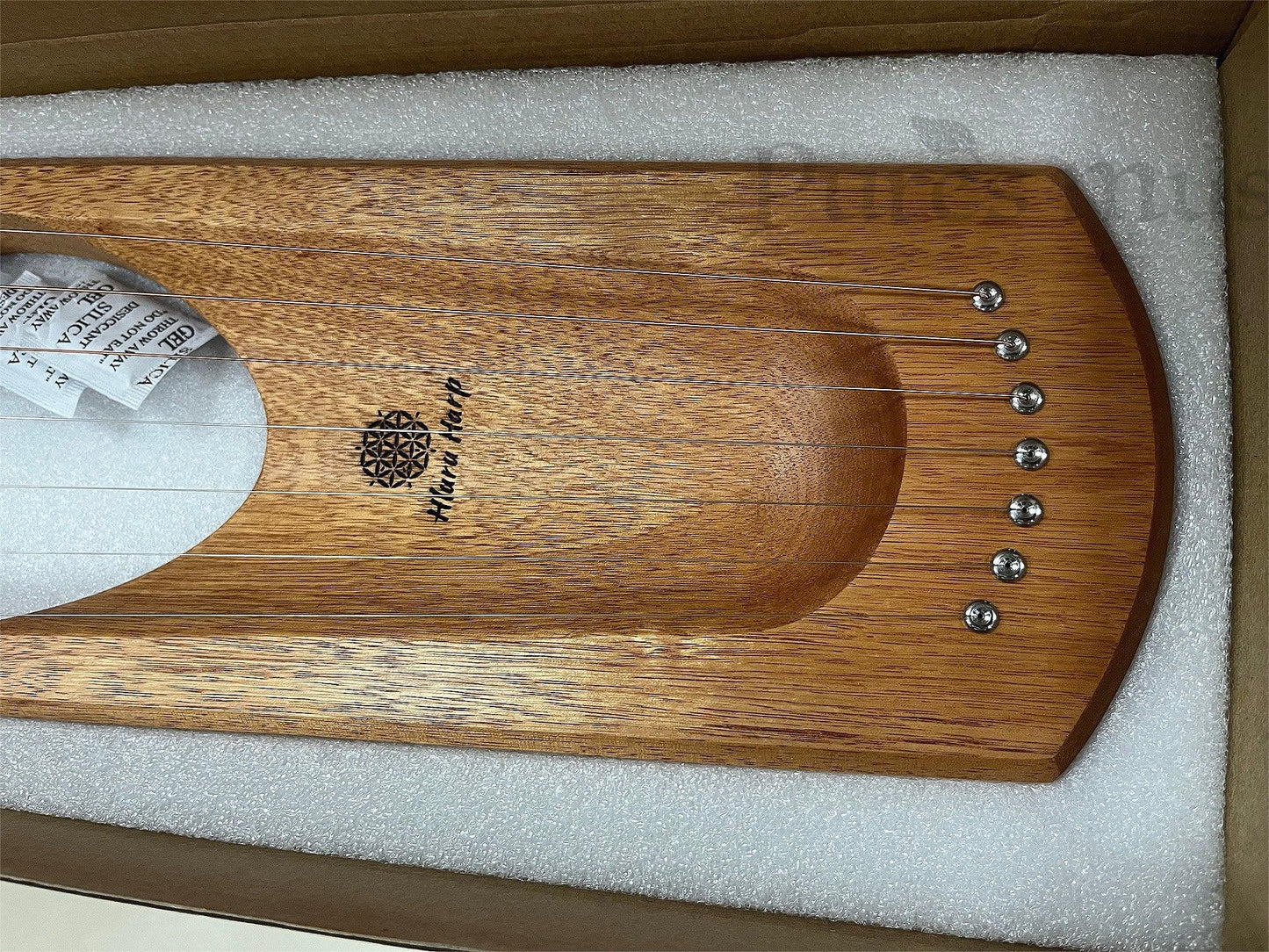 Hluru Mini Lyre Harp 7-string "Light on earth" Instrument Gift for Beginners - HLURU.SHOP