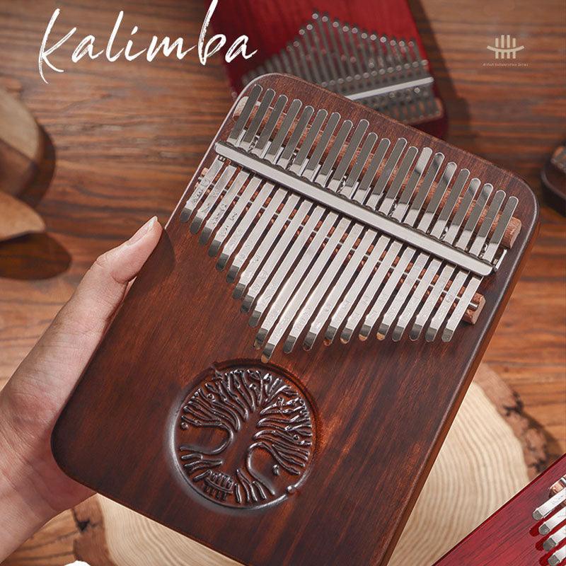 HLURU Tree of Life 21 Key Single Layer Walnut Kalimba Thumb Piano, C Tone Kalimba Instrument - HLURU.SHOP