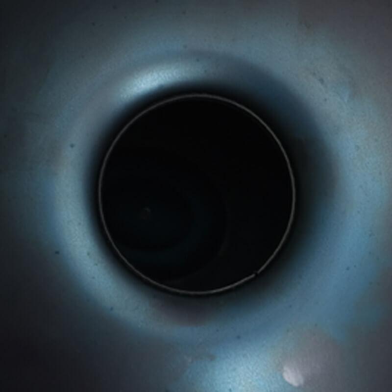 MiSoundofNature Custom Handpan F3 Dorian 22 pulgadas Stainless Steel Nitride Steel Hang Instrument