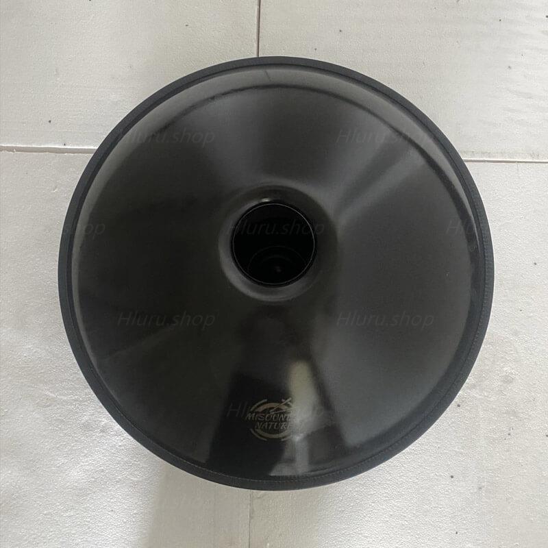 MiSoundofNature King Kurd Celtic D Minor 22 Inch 9/10/12 Notes Stainless Steel / Nitride Steel Handpan Drum, Available in 432 Hz and 440 Hz - Gold-plated Sound Area - HLURU.SHOP