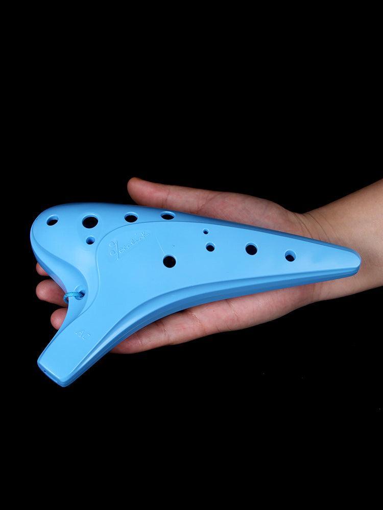 Plastic 12 Hole Ocarina Focalink Alto C Sweet Potato Flute Resin Ocarina Instrument - HLURU.SHOP