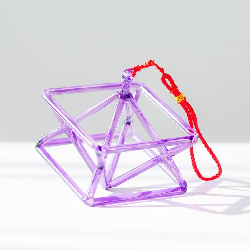 Quartz Merkaba Crystal Pyramid Sound Healing Purple Merkaba Chakra Singing Bowls - HLURU.SHOP
