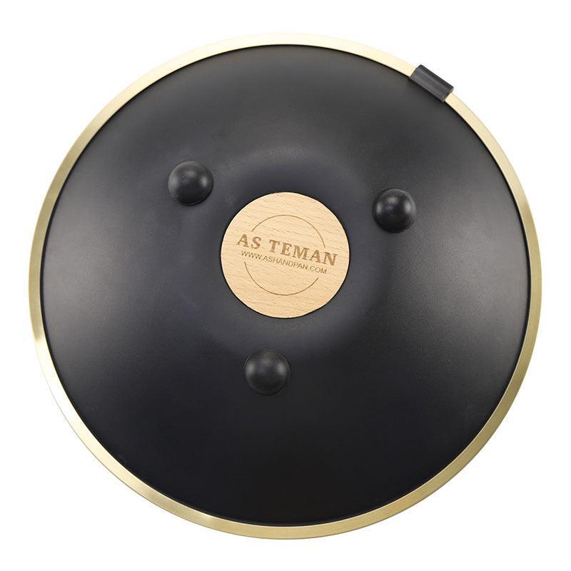 AS TEMAN Steel Tongue Drum | D Amara / C# Amara Black Tank Drum for Yoga & Meditation with gift set | 14 Inch 9 Notes - HLURU.SHOP