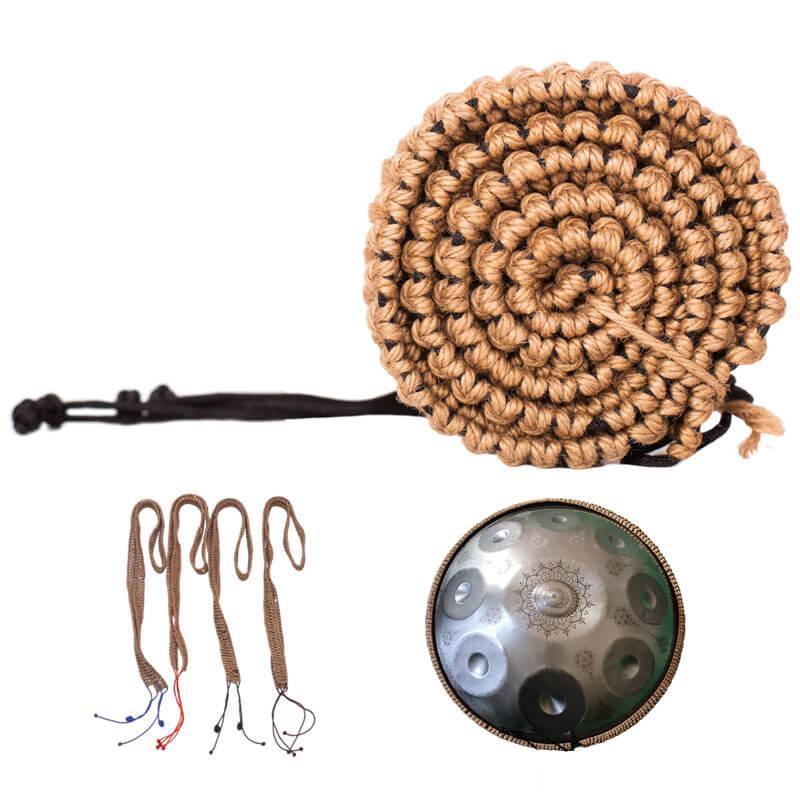 MiSoundofNature Hand Braided Decorative Rope For Handpan Drums - Hemp on the outside, Nylon on the inside - HLURU.SHOP