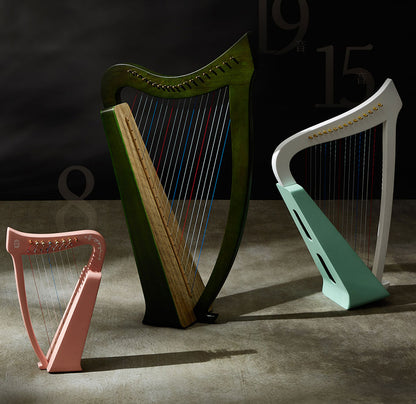 Hluru Musical Harp Paulownia wood Instrument 8/15/19 String Lyre Angel Wings