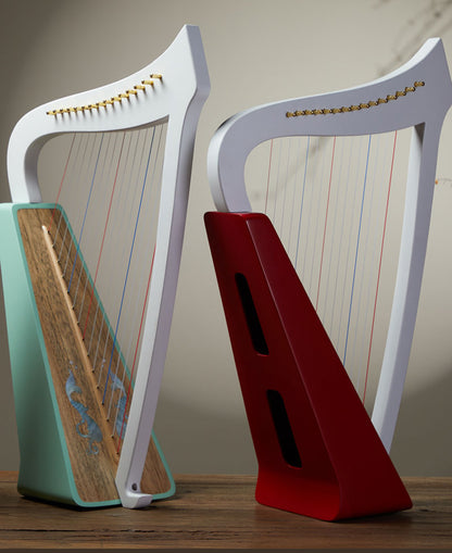 Hluru Musical Harp Paulownia wood Instrument 8/15/19 String Lyre Angel Wings