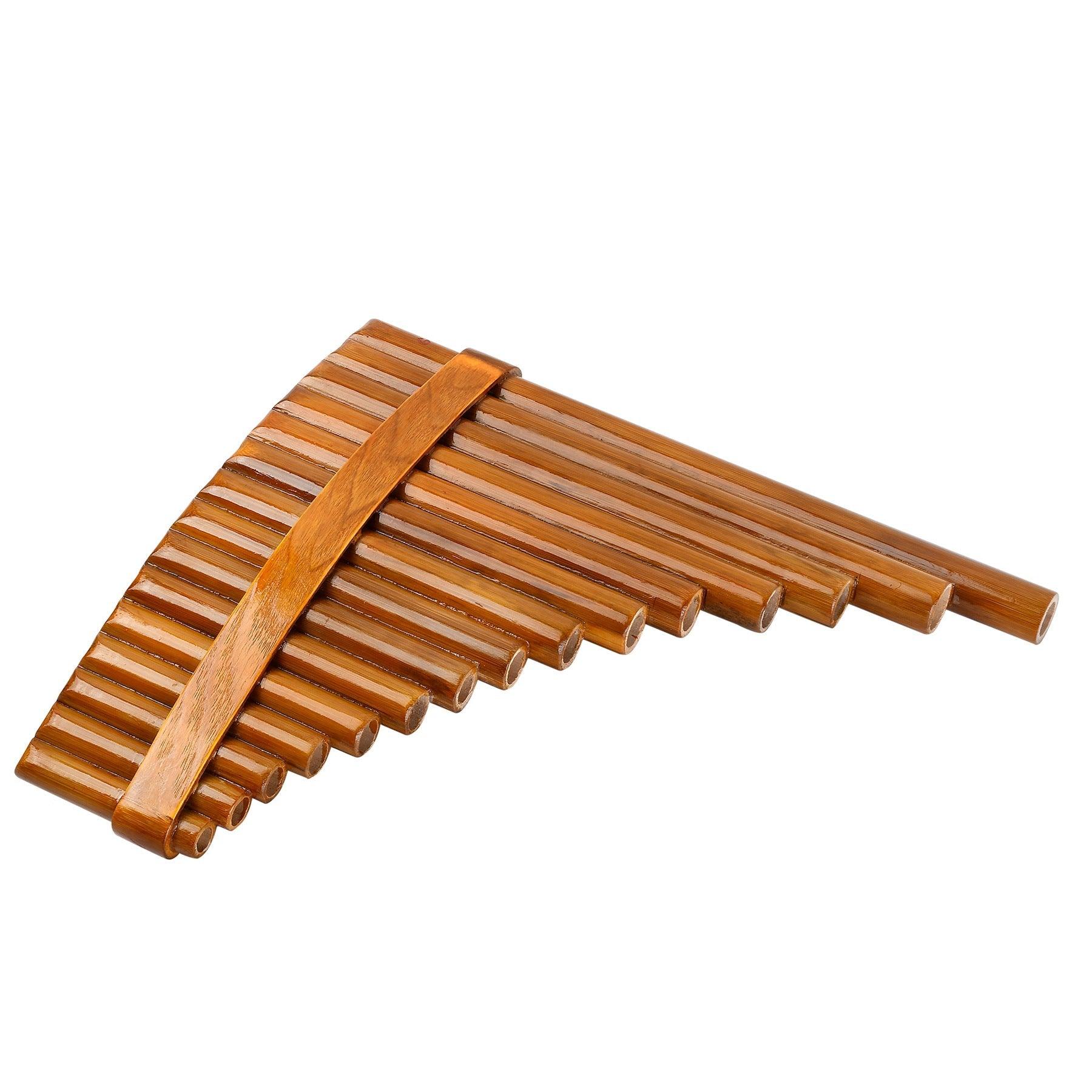 15 Pipes Pan Flute Upgraded G Key High Quality Bamboo PanPipes Chinese Traditional Woodwind Instrument - HLURU.SHOP