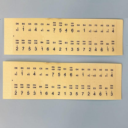 17/21/34 key Kalimba Scale Stickers Thumb Piano Beginner - HLURU.SHOP