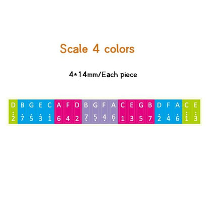 17/21/34 key Kalimba Scale Stickers Thumb Piano Beginner - HLURU.SHOP