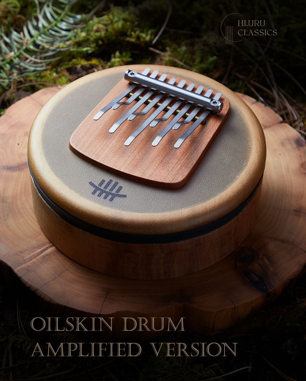 HLURU 5 & 9 Keys Flat Kalimba Thumb Piano, Cherry Wood D Minor / A Minor /  D Amara / Pentatonic /  G Major / G Minor / F Major Kalimba Instrument