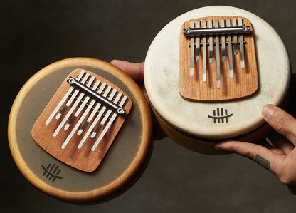 HLURU 5 & 9 Keys Flat Kalimba Thumb Piano, Cherry Wood D Minor / A Minor /  D Amara / Pentatonic /  G Major / G Minor / F Major Kalimba Instrument