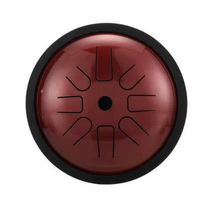 Buy One Get One Free - HLURU Tongue Drum Flagship Duo - Pearl Paint Titanium Steel 14" 15 Note Flagship + 6" 8 Note High Pitch Extension Tongue Drum [Engravable]