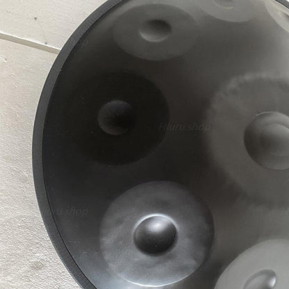 MiSoundofNature Handpan D Major 22 Pulgadas 9 Notas DC STL Hang Drum For Beginners