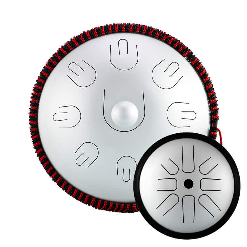 Buy One Get One Free - Hluru 14" 9 Notes Mini Handpan + Free 6" 8 Notes High Pitch Extension Tongue Drum