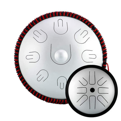 Buy One Get One Free - Hluru 14" 9 Notes Mini Handpan + Free 6" 8 Notes High Pitch Extension Tongue Drum