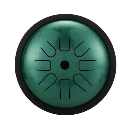 Buy One Get One Free - HLURU Tongue Drum Flagship Duo - Pearl Paint Titanium Steel 14" 15 Note Flagship + 6" 8 Note High Pitch Extension Tongue Drum [Engravable]