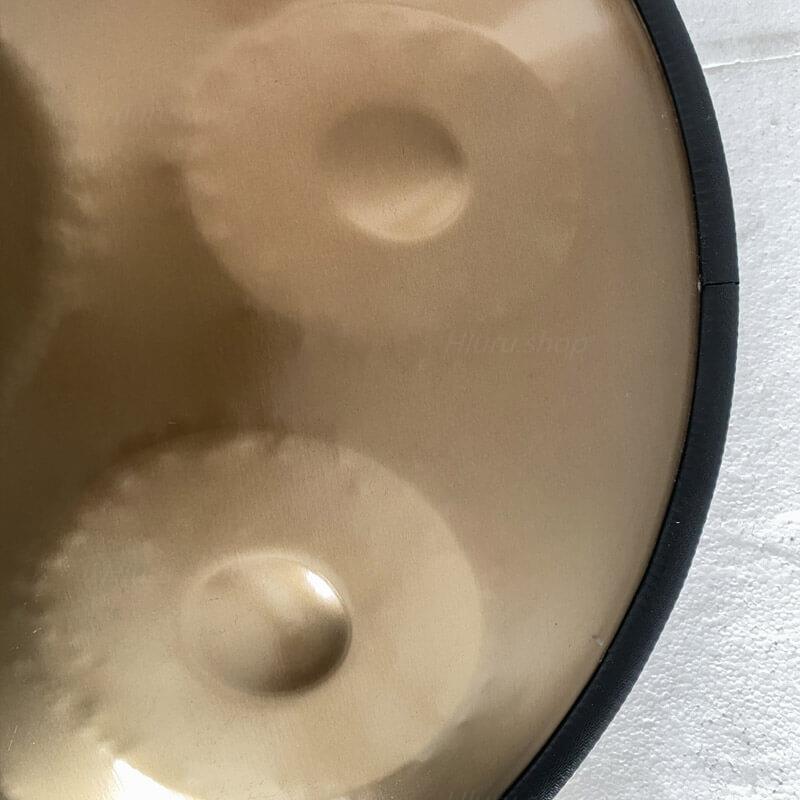 MiSoundofNature Handpan D Major 22 Pulgadas 9 Notas DC STL Hang Drum For Beginners