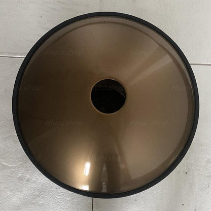 MiSoundofNature Handpan D Major 22 Pulgadas 9 Notas DC STL Hang Drum For Beginners
