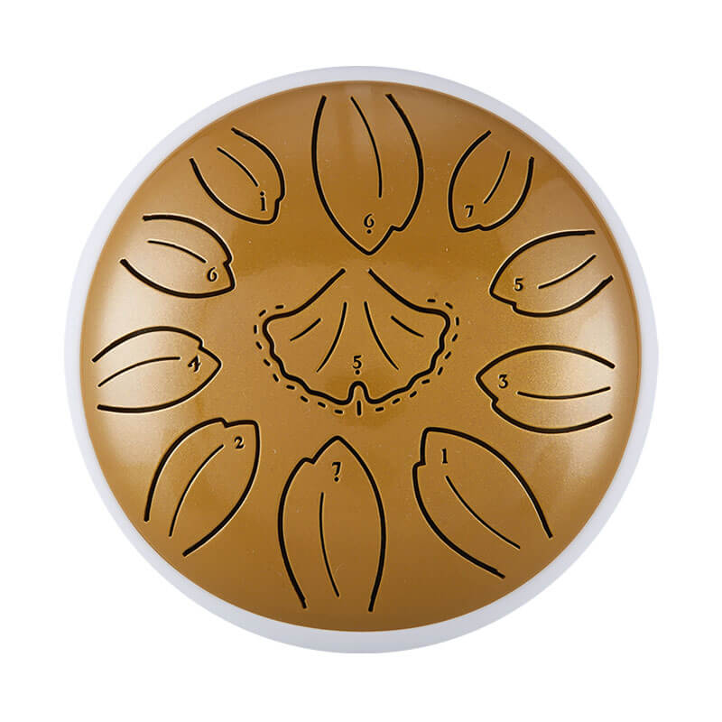 HLURU Huashu Upgrade Lotus Carbon Steel Tongue Drum 6'' 11 Tone D Dur - 6 Zoll / 11 Noten