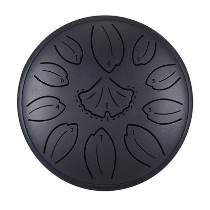HLURU Huashu Upgrade Lotus Carbon Steel Tongue Drum 6'' 11 Tone D Dur - 6 Zoll / 11 Noten