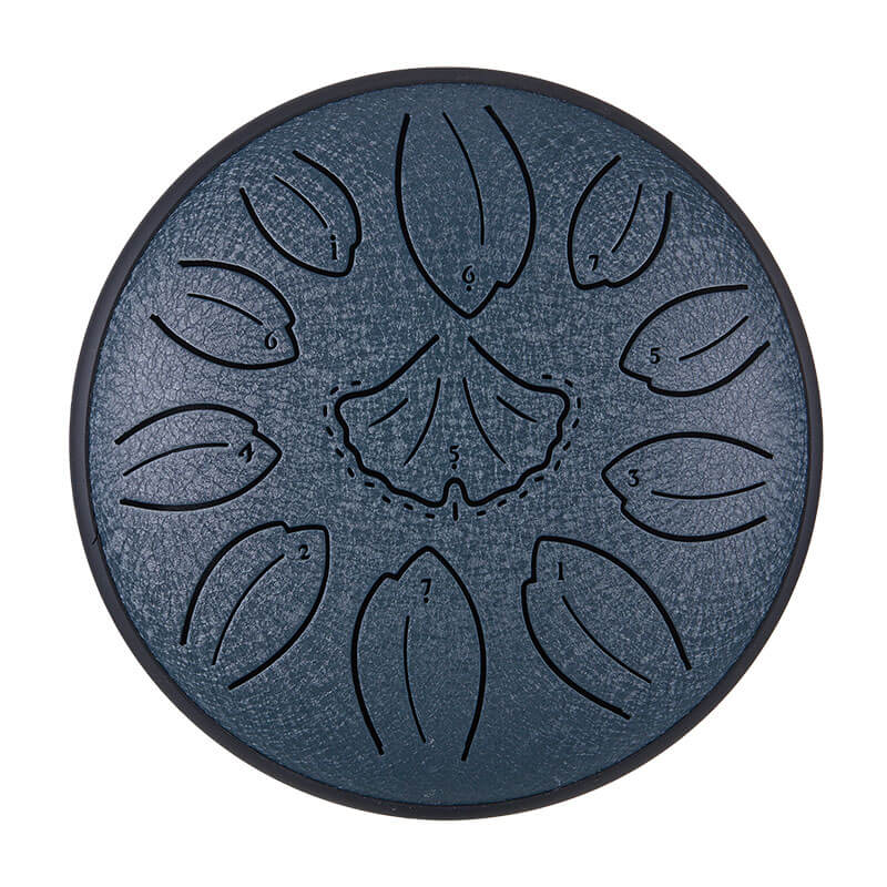 HLURU Huashu Upgrade Lotus Carbon Steel Tongue Drum 6'' 11 Tone D Dur - 6 Zoll / 11 Noten