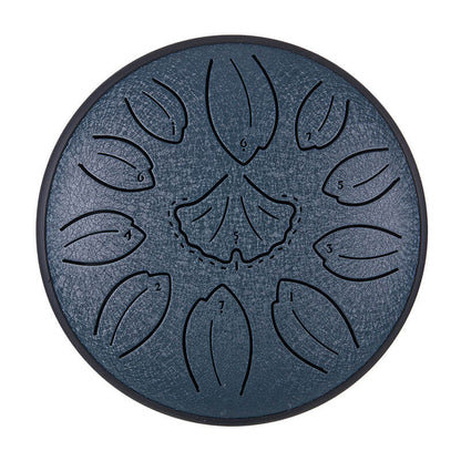 HLURU Huashu Upgrade Lotus Carbon Steel Tongue Drum 6'' 11 Tone D Dur - 6 Zoll / 11 Noten