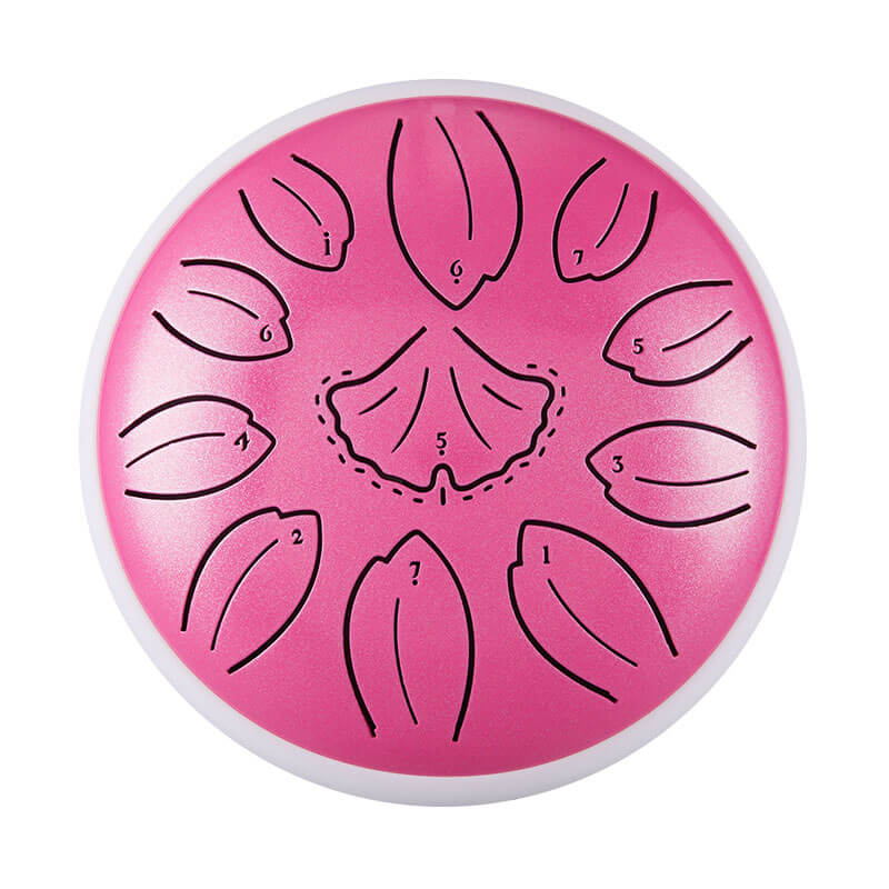 HLURU Huashu Upgrade Lotus Carbon Steel Tongue Drum 6'' 11 Tone D Dur - 6 Zoll / 11 Noten