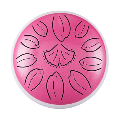 HLURU Huashu Upgrade Lotus Carbon Steel Tongue Drum 6'' 11 Tone D Dur - 6 Zoll / 11 Noten