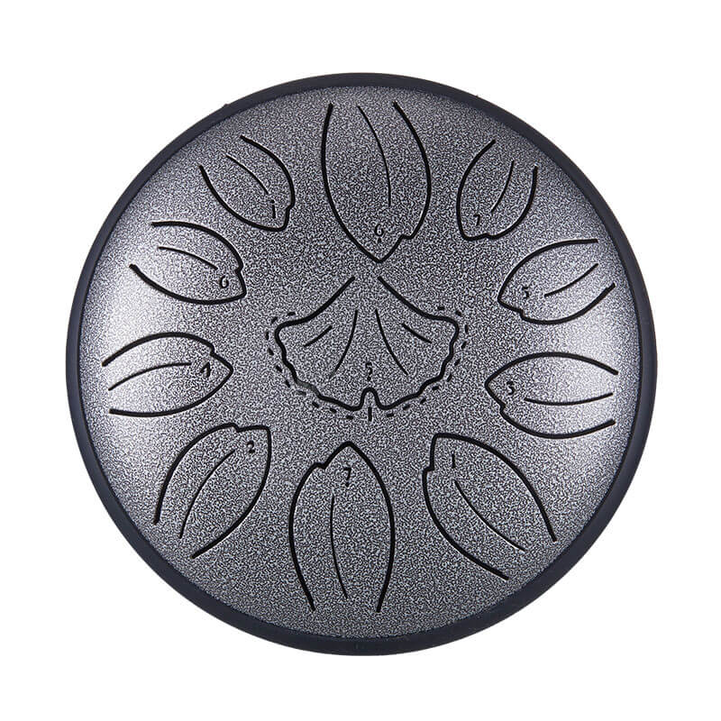 HLURU Huashu Upgrade Lotus Carbon Steel Tongue Drum 6'' 11 Tone D Dur - 6 Zoll / 11 Noten