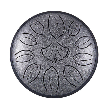 HLURU Huashu Upgrade Lotus Carbon Steel Tongue Drum 6'' 11 Tone D Dur - 6 Zoll / 11 Noten