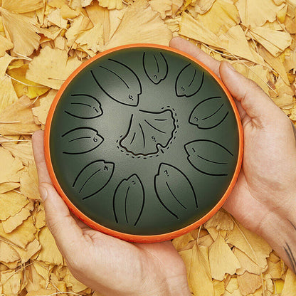 HLURU Huashu Upgrade Lotus Carbon Steel Tongue Drum 6'' 11 Tone D Dur - 6 Zoll / 11 Noten