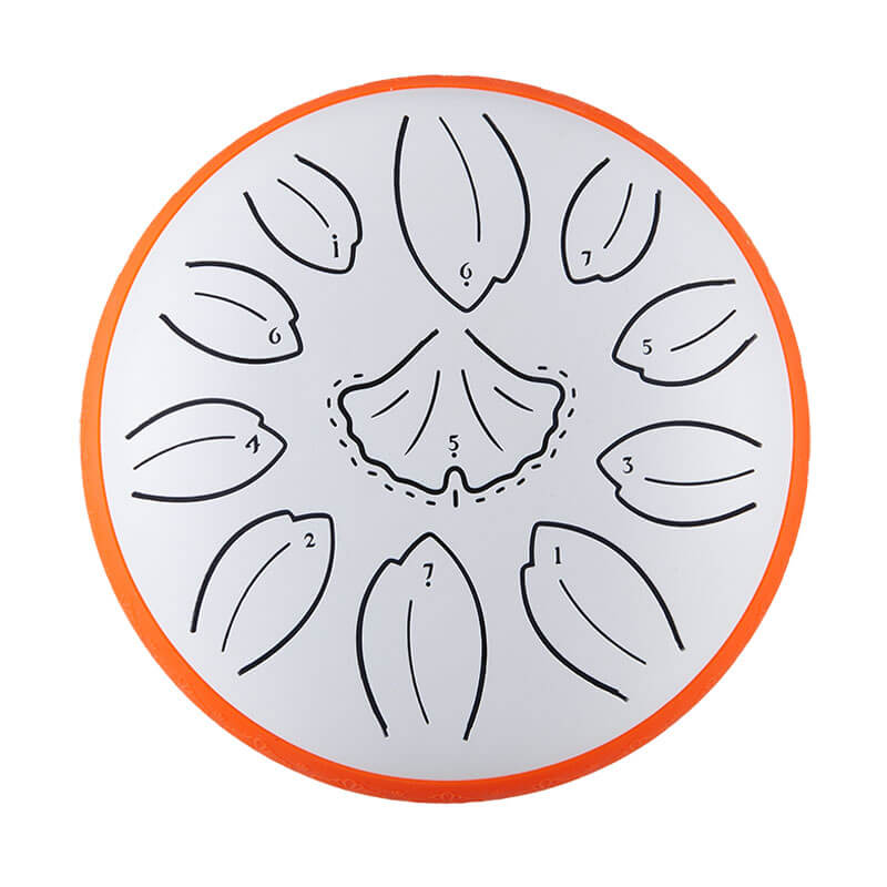 HLURU Huashu Upgrade Lotus Carbon Steel Tongue Drum 6'' 11 Tone D Dur - 6 Zoll / 11 Noten