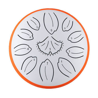 HLURU Huashu Upgrade Lotus Carbon Steel Tongue Drum 6'' 11 Tone D Dur - 6 Zoll / 11 Noten