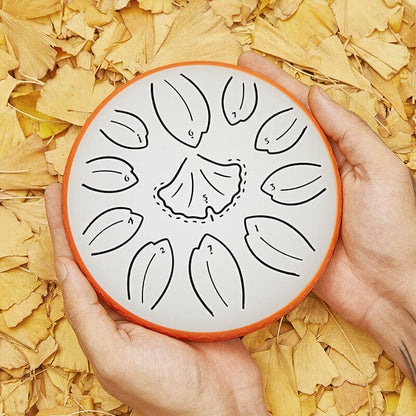 HLURU Huashu Upgrade Lotus Carbon Steel Tongue Drum 6'' 11 Tone D Dur - 6 Zoll / 11 Noten