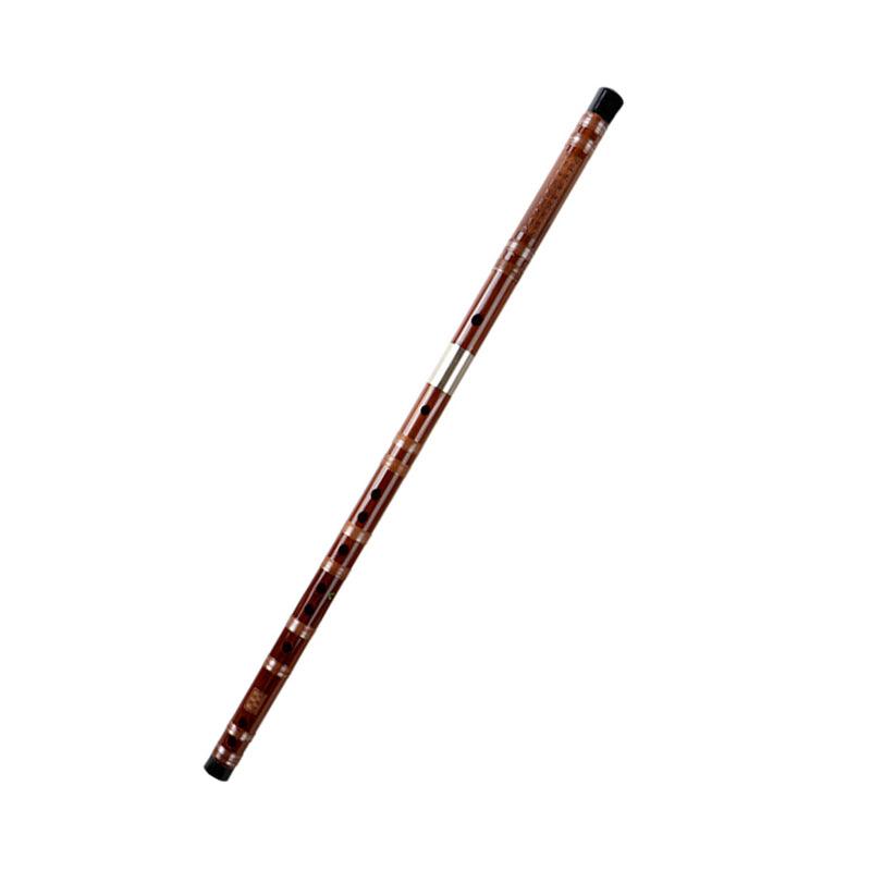 Brown Bamboo Flute Dizi Handmade Aged Bamboo Separable Traditional Chinese Instrument - HLURU.SHOP
