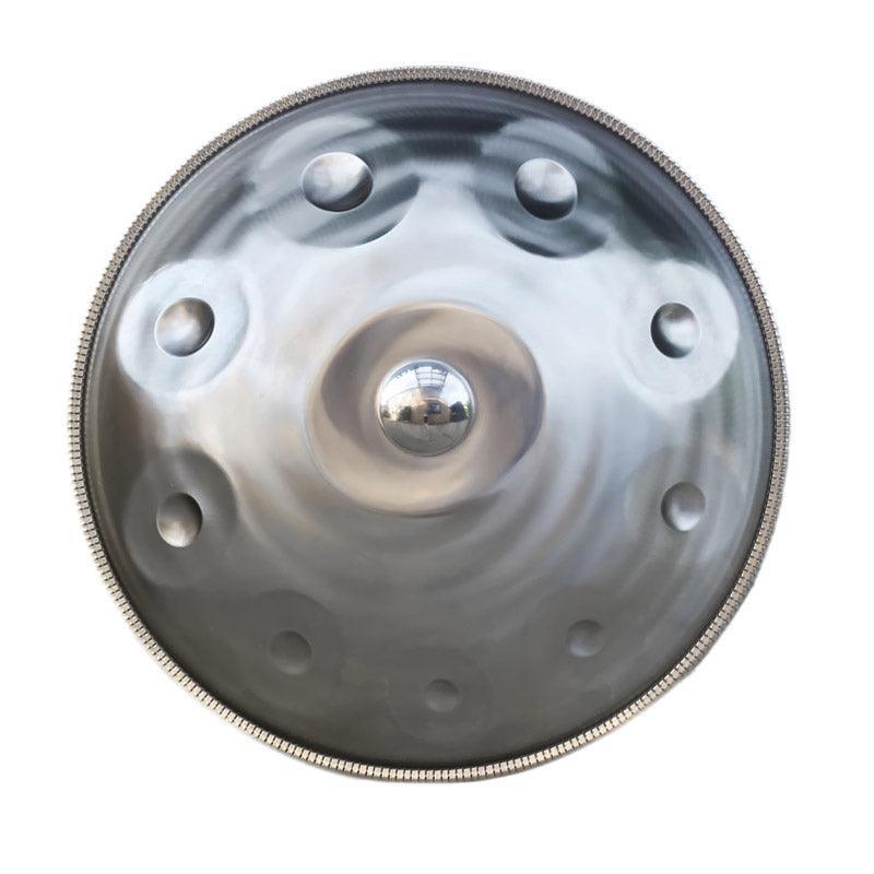 Customized Mountain Rain 22 In 10 Notes Stainless Steel Handpan Drum, C Minor Harmonic Scale, Available in 432 Hz and 440 Hz, High-end Percussion Instrument - HLURU.SHOP
