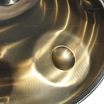 Customized Mountain Rain 22 Inch 12 Notes Stainless Steel Handpan Drum, Kurd / Celtic Scale D Minor, Available in 432 Hz and 440 Hz, High-end Percussion Instrument - HLURU.SHOP