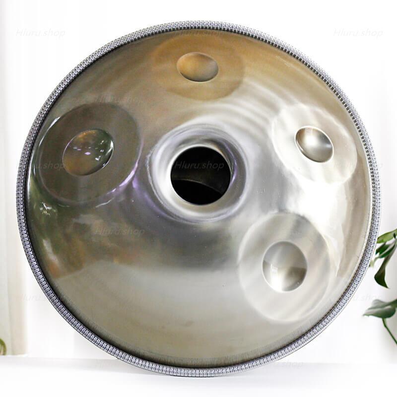 Customized Mountain Rain D Minor Kurd 22 Inch 13 (9+4) Notes Stainless Steel Handpan Drum, Available in 432 Hz and 440 Hz, High-end Percussion Instrument - HLURU.SHOP