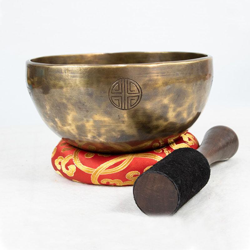 Full Moon Singing Bowl Tibetan Singing Bowls Meditation Chakra Healing Copper Sound Bowl 10~33cm - HLURU.SHOP