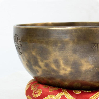 Full Moon Singing Bowl Tibetan Singing Bowls Meditation Chakra Healing Copper Sound Bowl 10~33cm - HLURU.SHOP