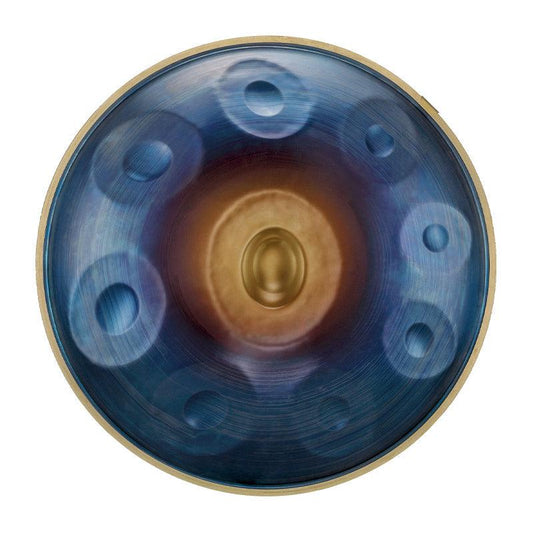 HLURU Level A Upgrade Rotation Kurd Scale D Minor 22 Inch 9/10 Notes 1.2mm Nitride Steel Handpan Drum, Available in 440 Hz, High-end Percussion Instrument - HLURU.SHOP