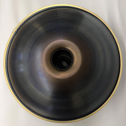 HLURU Level A Upgrade Rotation Kurd Scale D Minor 22 Inch 9/10 Notes 1.2mm Nitride Steel Handpan Drum, Available in 440 Hz, High-end Percussion Instrument - HLURU.SHOP