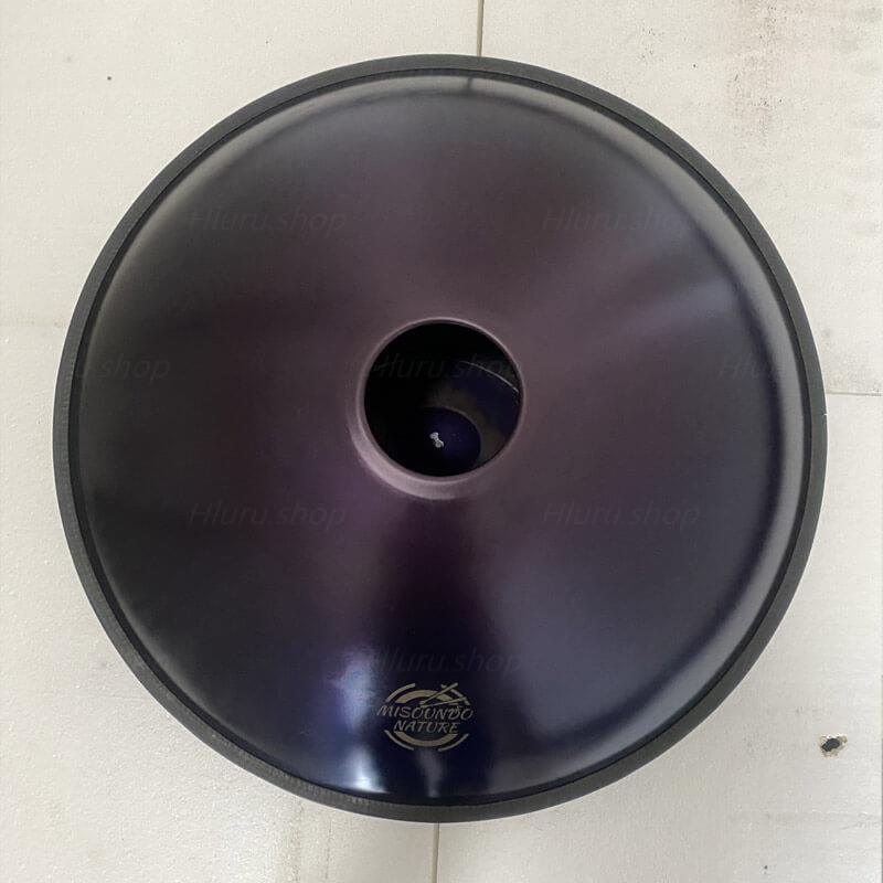 MiSoundofNature Customized 22 Inches 10 Notes C Major High-end Nitride Steel Handmade Hand Pan Drum, Available in 432 Hz and 440 Hz - HLURU.SHOP