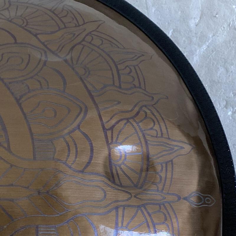 MiSoundofNature Customized Epiphany Entirely Handmade Handpan Drum - C Major Stainless Steel 22 In 9/10/12 Notes, Available in 432 Hz & 440 Hz - HLURU.SHOP