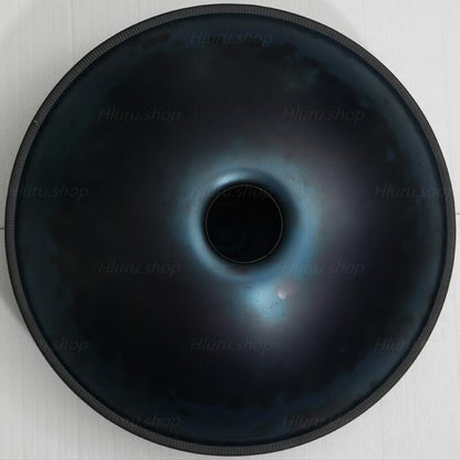 MiSoundofNature Hand Pan Drum 22 Inches 10 Tones Kurd / Celtic Scale D Minor High-end Nitride Steel Handmade Performance Sound Healing Handpan, Available in 432 Hz and 440 Hz - HLURU.SHOP