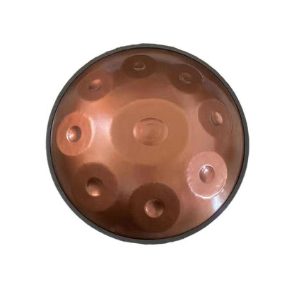 MiSoundofNature Handmade HandPan Drum D Minor Amara Scale 22 Inch 9 Notes High-end Stainless Steel, Available in 432 Hz and 440 Hz - HLURU.SHOP
